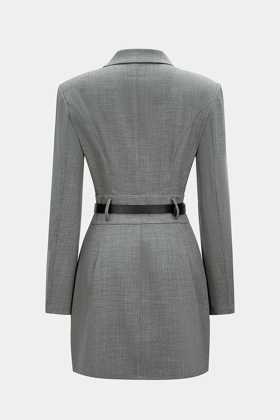 Asymmetrical belted Dress