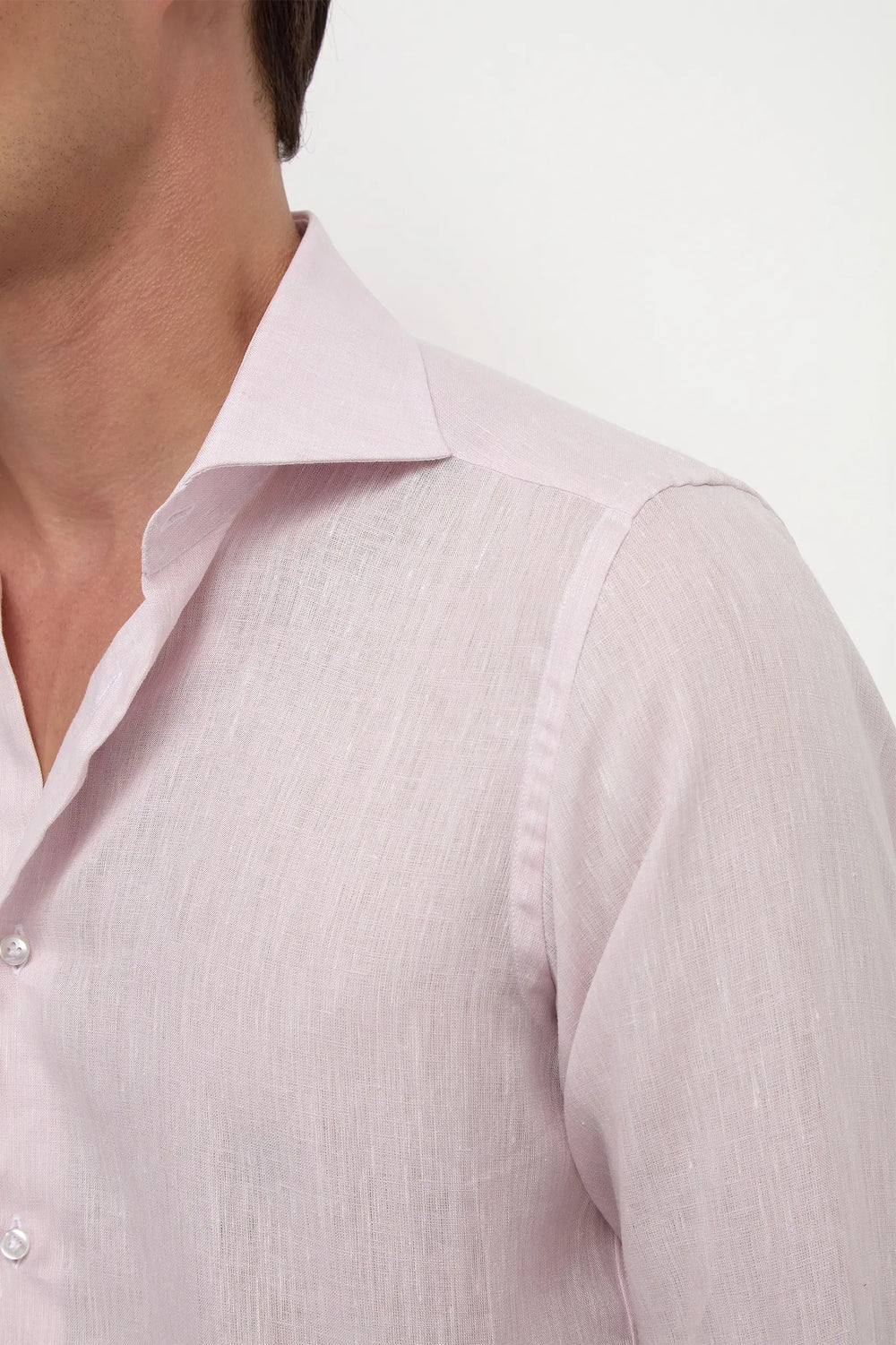 Light Pink Linen Shirt