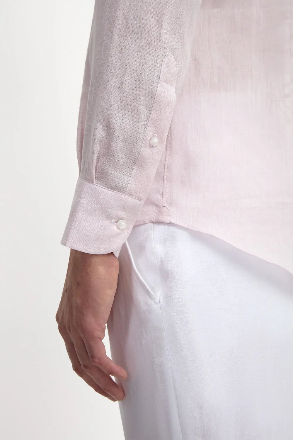 Light Pink Linen Shirt