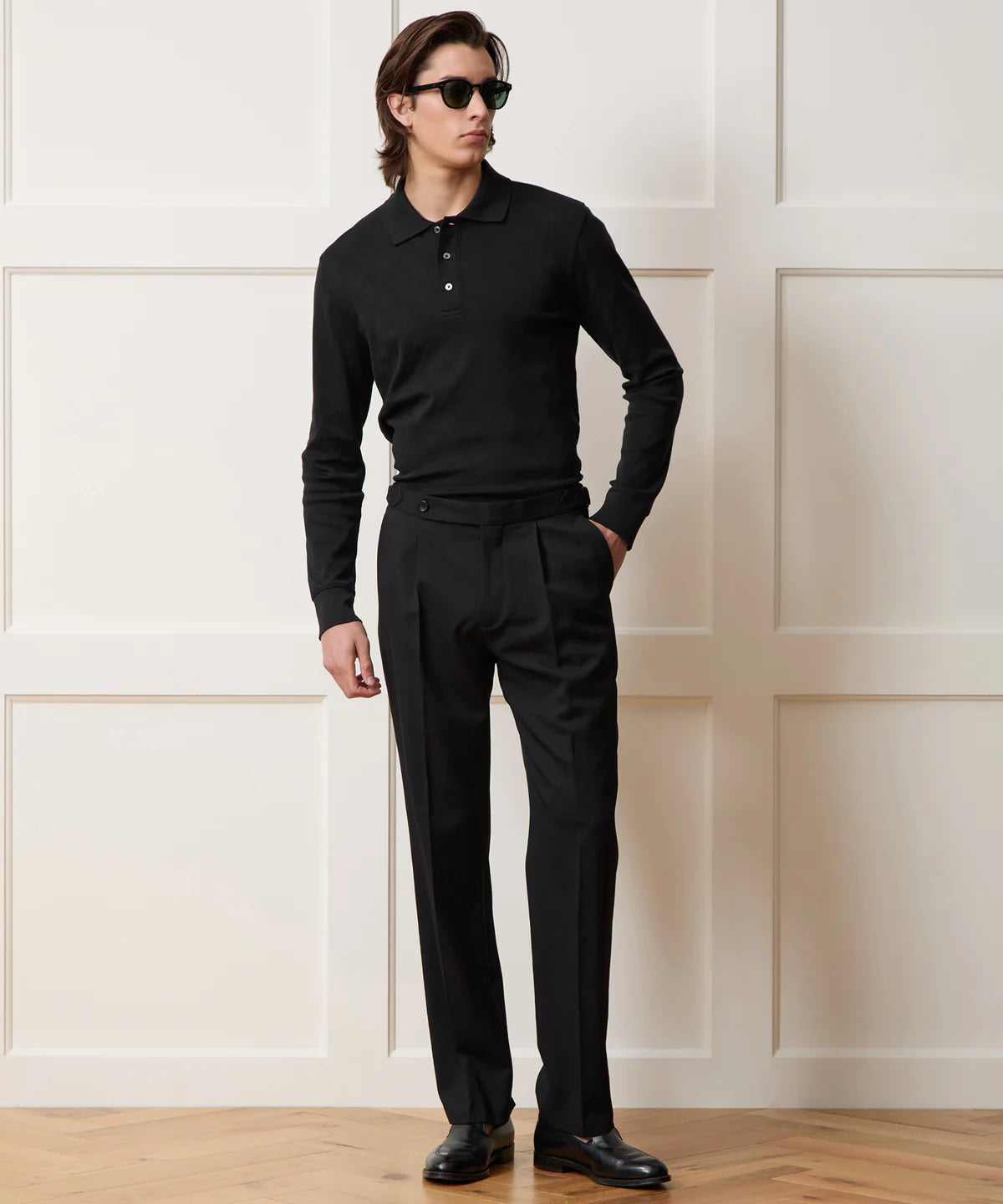 Cotton Jacquard Polo T-shirt