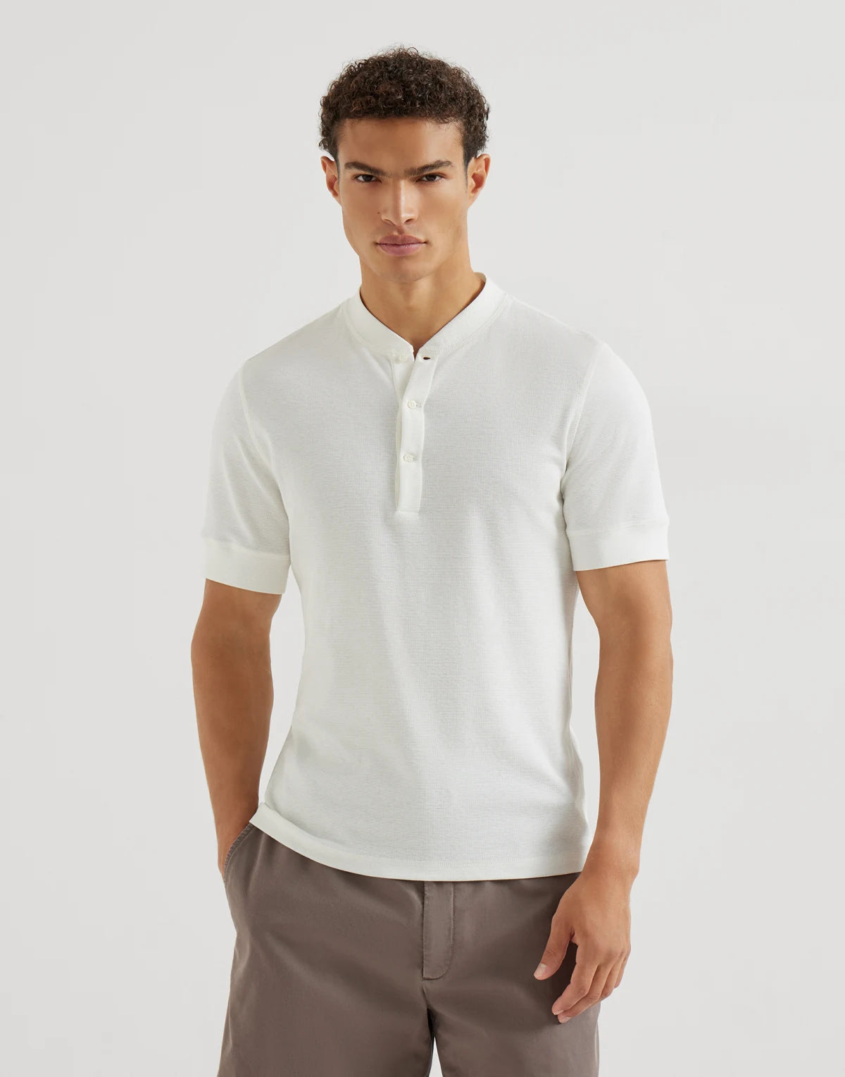 Half Sleeves Henley T-shirt
