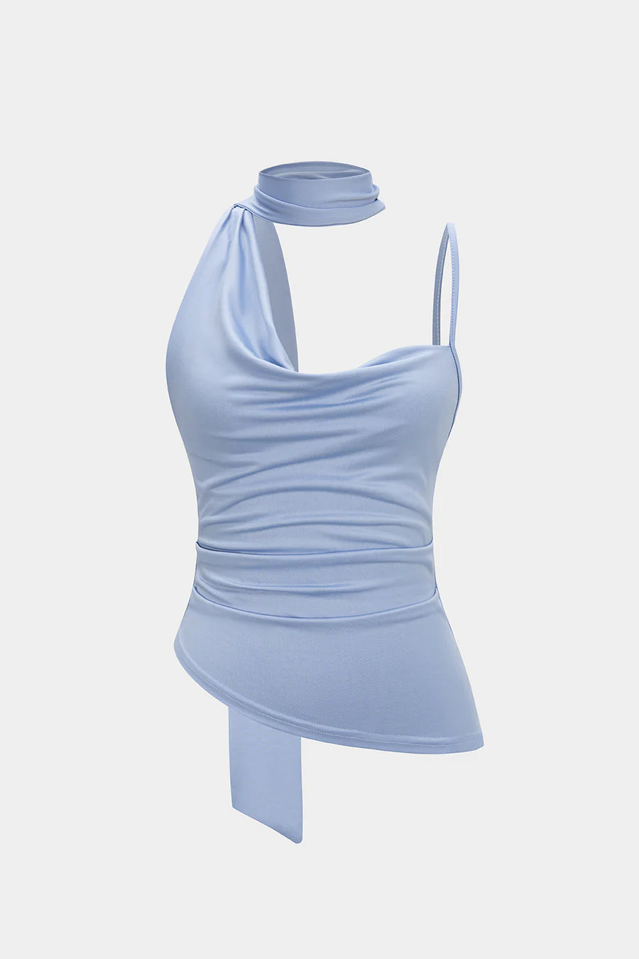 Asymmetrical Halter Neck Top