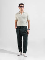 Basic knitted polo T-shirt