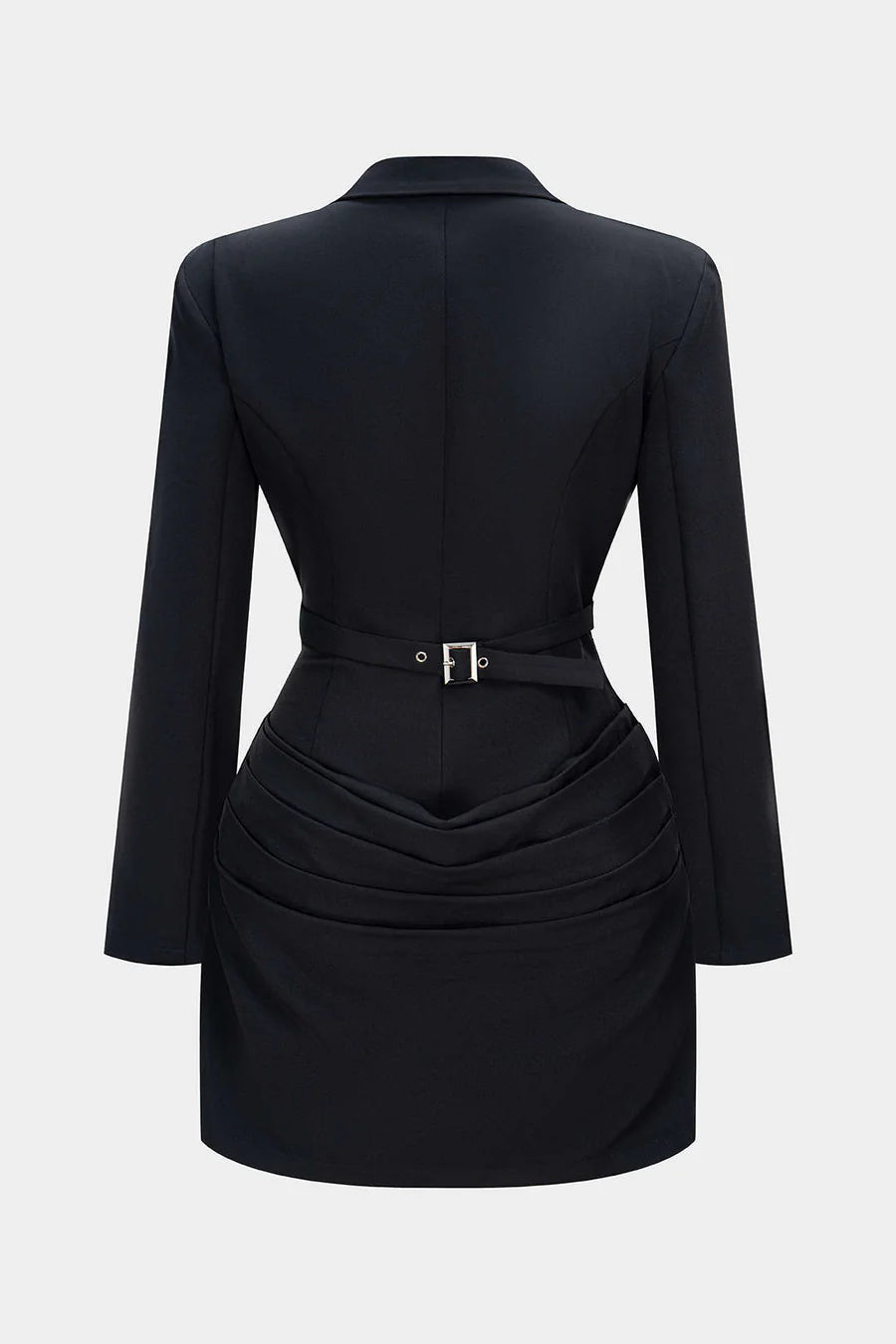 Deep V-neck Long Sleeves Dress