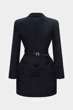 Deep V-neck Long Sleeves Dress