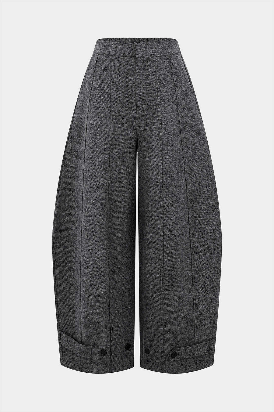 Solid Pocket Wide Leg Pants