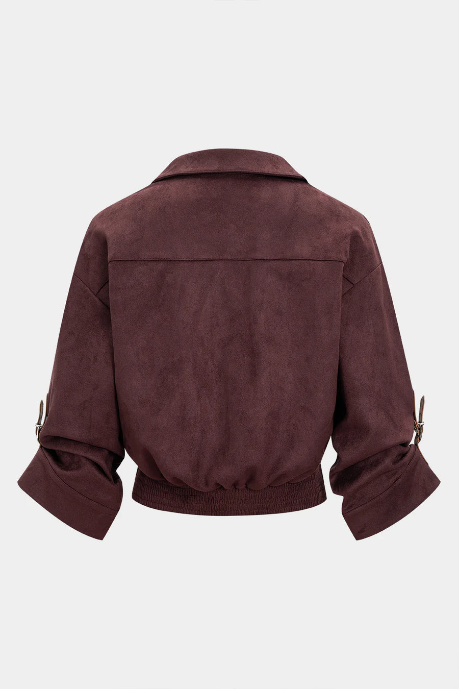 Suede Button V neck Shirt